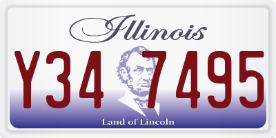 IL license plate Y347495