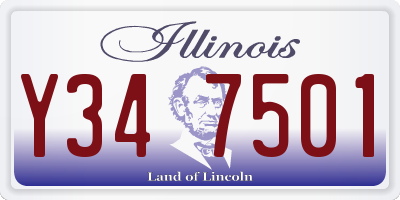 IL license plate Y347501