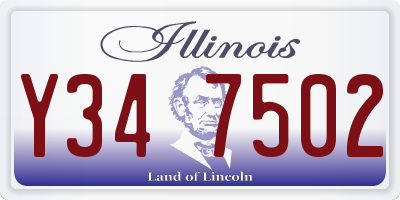 IL license plate Y347502