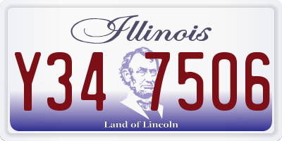 IL license plate Y347506