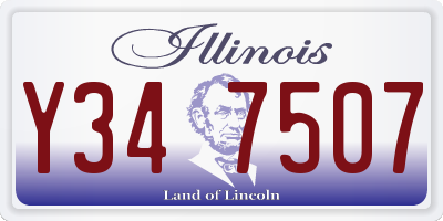 IL license plate Y347507
