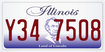 IL license plate Y347508