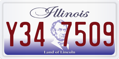 IL license plate Y347509