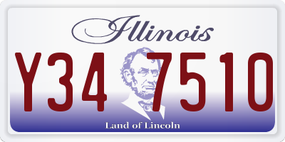 IL license plate Y347510