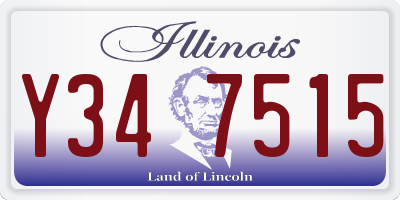 IL license plate Y347515
