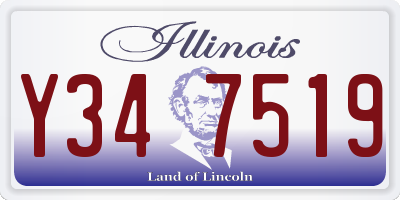 IL license plate Y347519
