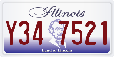 IL license plate Y347521