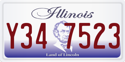 IL license plate Y347523