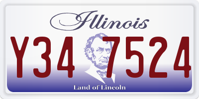 IL license plate Y347524