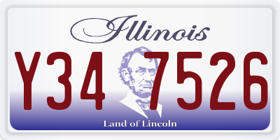 IL license plate Y347526