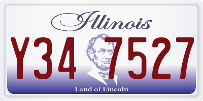 IL license plate Y347527