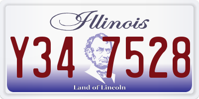 IL license plate Y347528