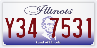 IL license plate Y347531
