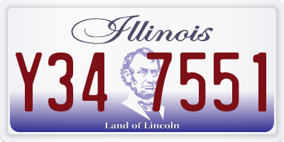 IL license plate Y347551