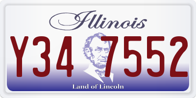 IL license plate Y347552