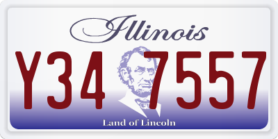 IL license plate Y347557