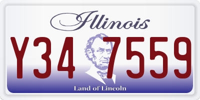 IL license plate Y347559