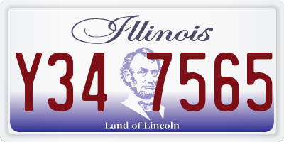 IL license plate Y347565
