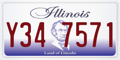 IL license plate Y347571