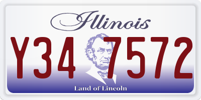 IL license plate Y347572