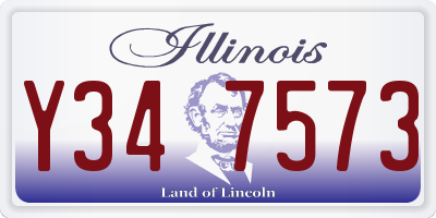 IL license plate Y347573