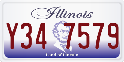 IL license plate Y347579