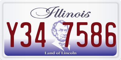 IL license plate Y347586