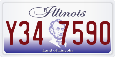 IL license plate Y347590