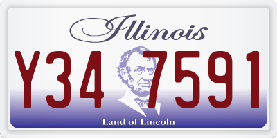 IL license plate Y347591