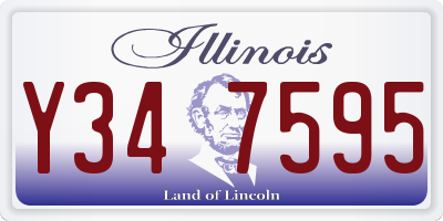 IL license plate Y347595