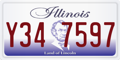 IL license plate Y347597