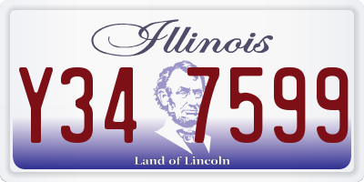 IL license plate Y347599