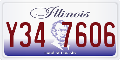 IL license plate Y347606