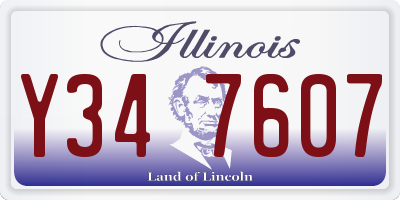 IL license plate Y347607