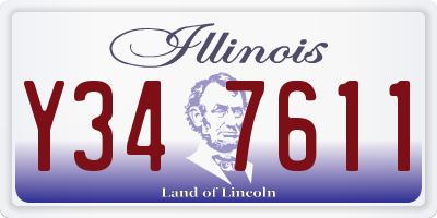IL license plate Y347611