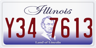 IL license plate Y347613
