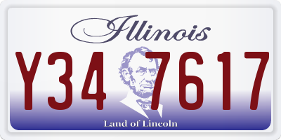 IL license plate Y347617