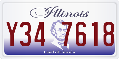 IL license plate Y347618