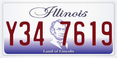 IL license plate Y347619