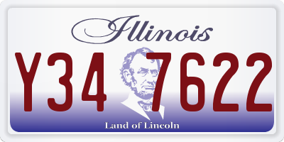 IL license plate Y347622