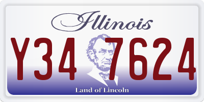 IL license plate Y347624