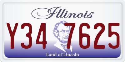 IL license plate Y347625
