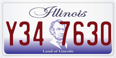 IL license plate Y347630