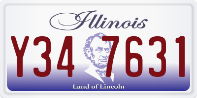 IL license plate Y347631