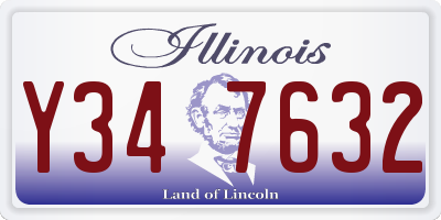 IL license plate Y347632