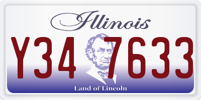 IL license plate Y347633
