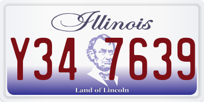 IL license plate Y347639