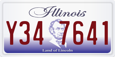 IL license plate Y347641