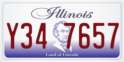 IL license plate Y347657