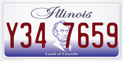 IL license plate Y347659